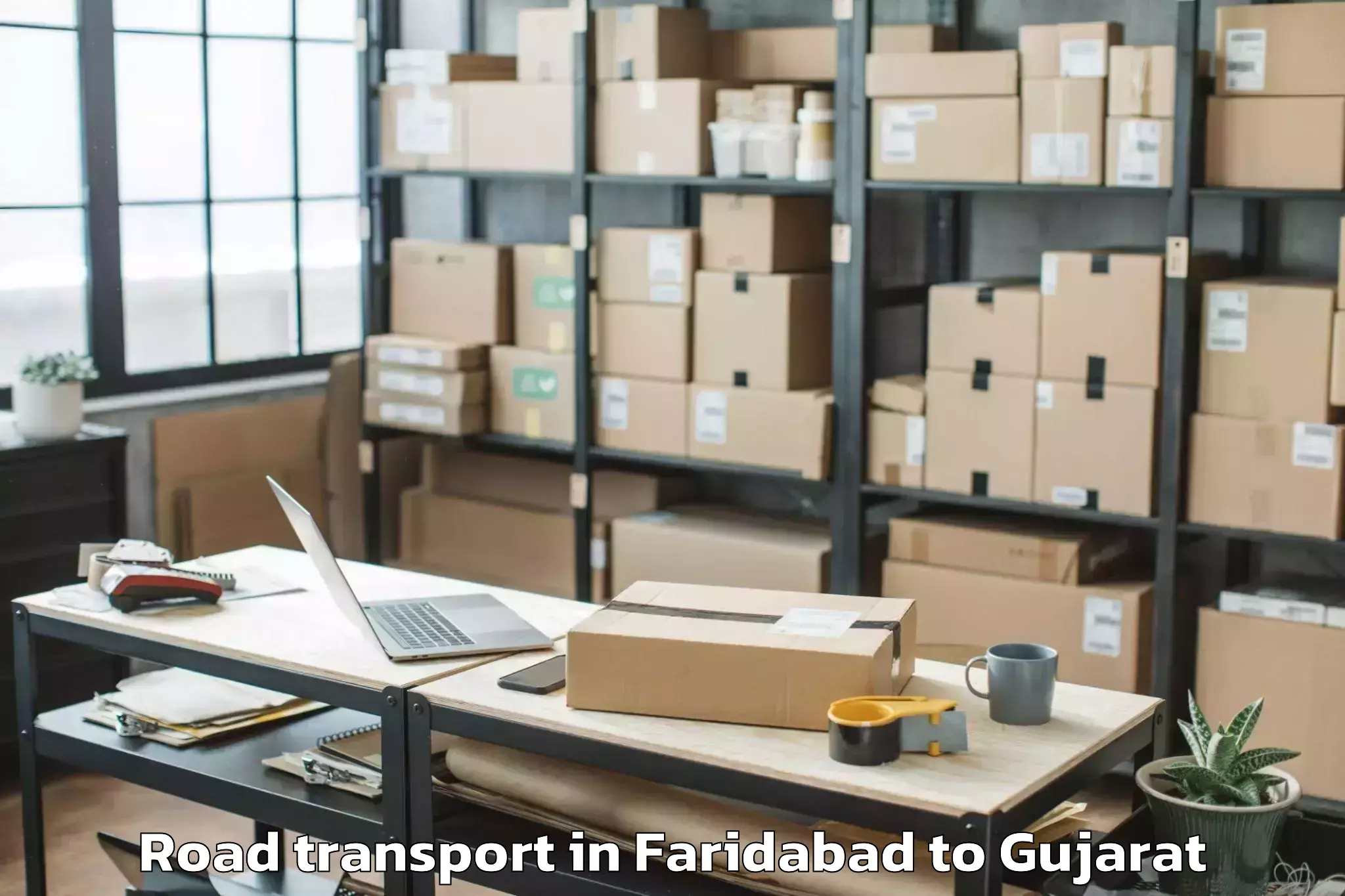 Book Your Faridabad to Manavadar Road Transport Today